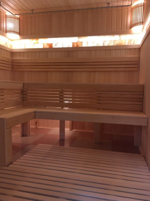 Построили сауны в фитнес-клубе Hammer Fit